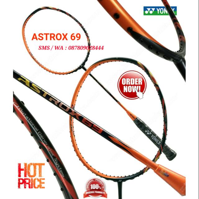 Raket Badminton Yonex Astrox 69 Original Made in Taiwan