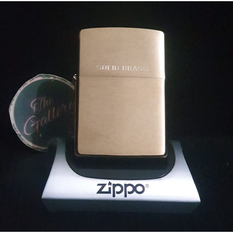 ⭐⭐⭐⭐⭐ 204 ORIGINAL ZIPPO BRUSHED SOLID BRASS CASE / CASING ONLY