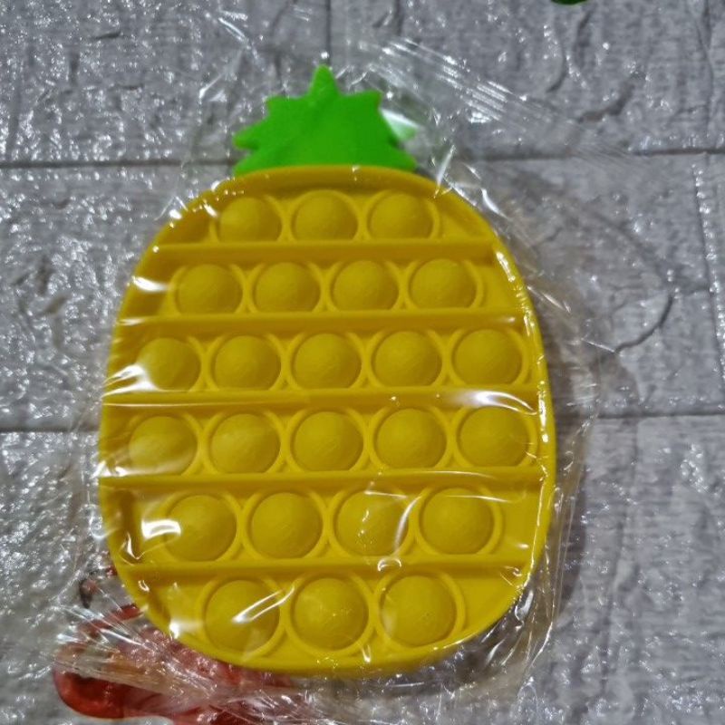 POP IT FIDGET TOY / POP IT PREMIUM ADA EMBOSSNYA / POP IT MURAH / POP IT FIDGET TOYS-Nanas kuning