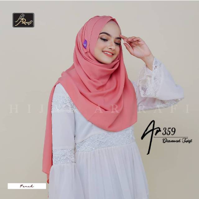 Pashmina polos hijab arrafi