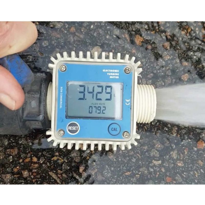K24 Turbine Digital Diesel Fuel Flow Meter Turbine Water Chemical