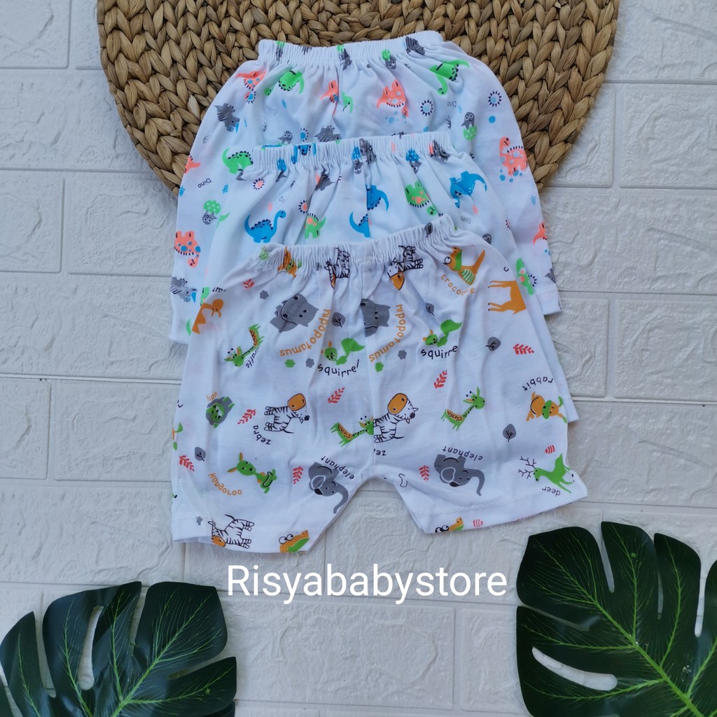 Celana pendek bayi baru lahir new born bahan katun | Risya collection