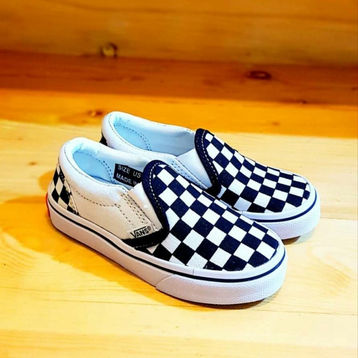 READY OBRAL SEPATU ANAK KECIL VANS SLIP ON DADU KIDS (21-35) GRADE ORIGINAL BERKUALITAS