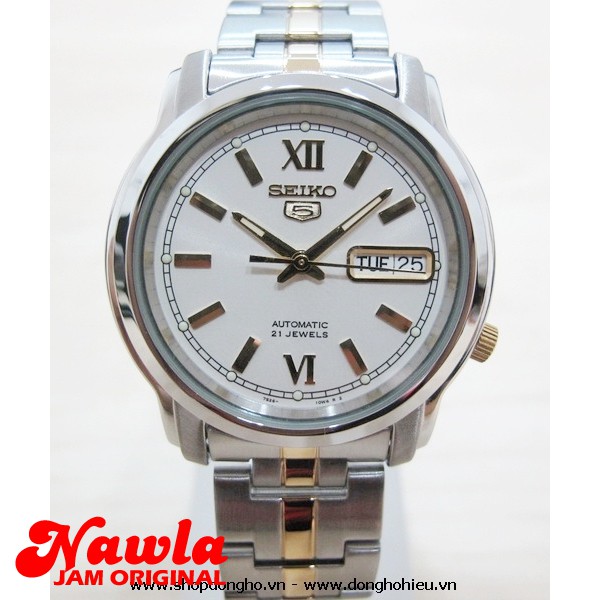 Seiko 5 SNKK83K1 Automatic Two Tone Bracelet - jam Tangan Pria SNKK83