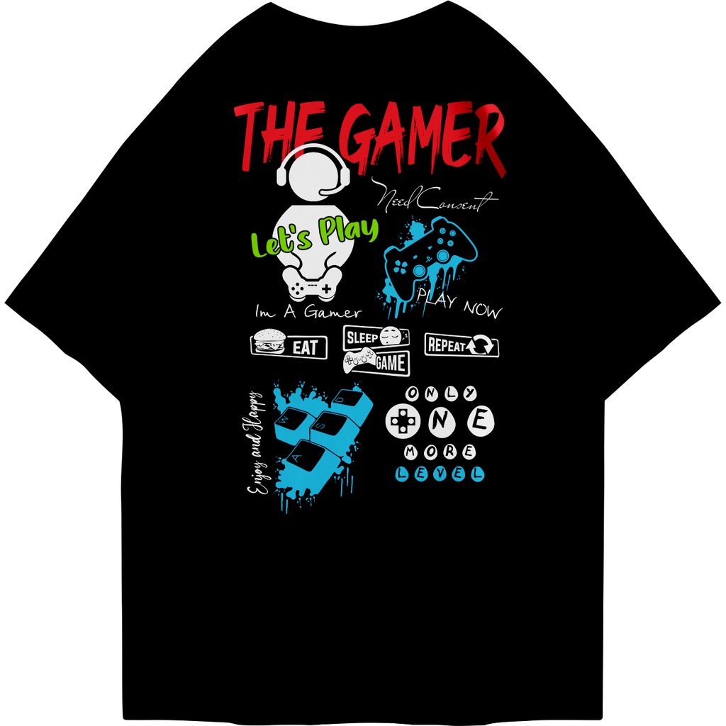 FIRSTLAST Oversized Tshirt The Gamer | Kaos Oversize Pria dan Wanita