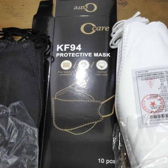 Bisa COD KF94 C-care hitam dan putih isi 10