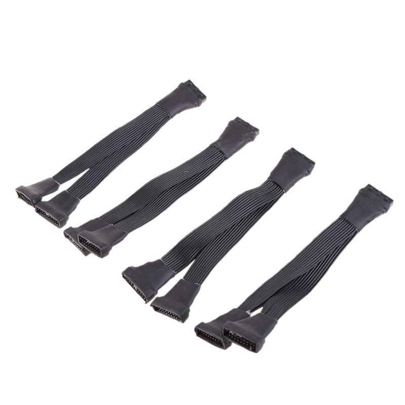 Cre Kabel Splitter Extension Motherboard Usb 3.0 19 / 20Pin Header 1 Ke 2 Panjang 12cm