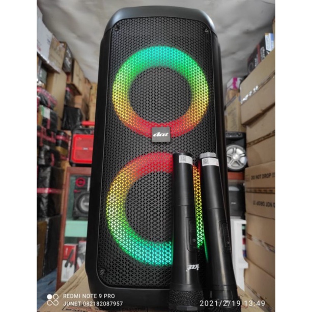 PROMO PORTABLE SPEAKER SPIKER DAT MAX TWO. SALON AKTIF BLOUTHOT KARAOKE DAT 6 IN INC INCI INCH INCHI