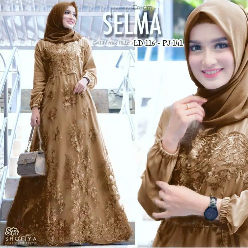 GAMIS BUSUI GAMIS BRUKAT MAXI DRESS  MUSLIM VELVET BRUKAT BAJU KONDANGAN