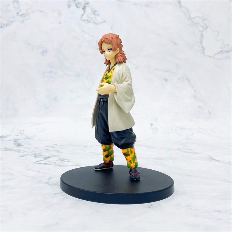 Mainan Action Figure Model Anime Demon Slayer Kimetsu No Yaiba Sabito Bahan PVC Ukuran 16cm