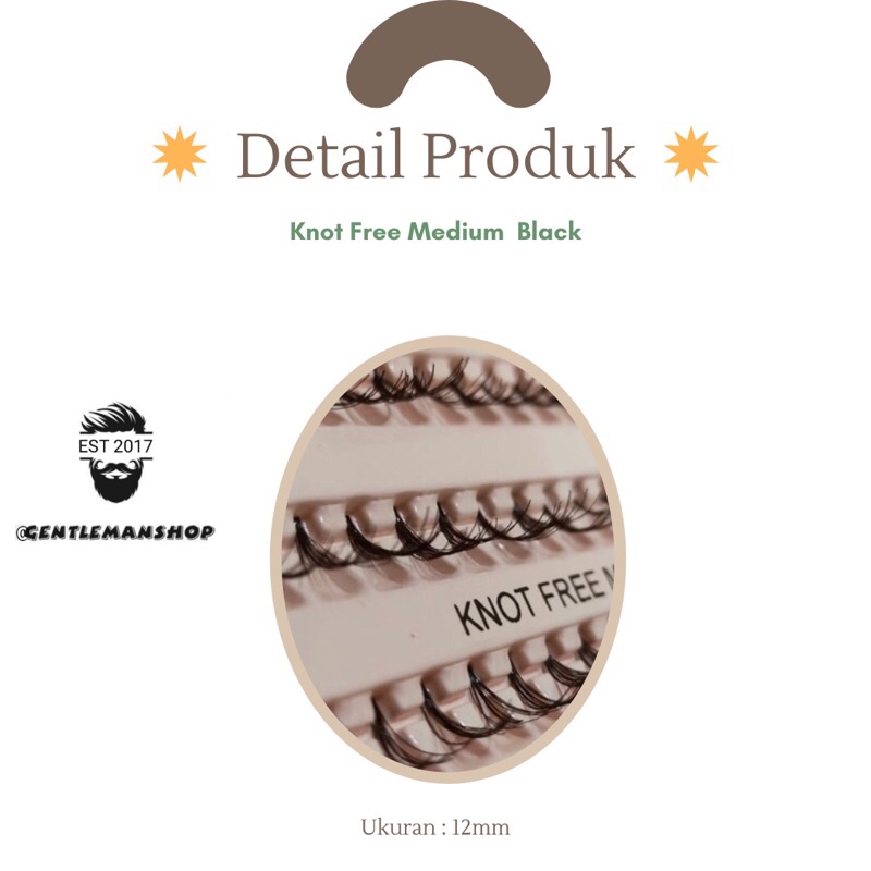 EXTRA LENTIK DAN TEBAL -  Bulu Mata Tanam Knot Free Eyelash Extension - Bulu Mata Palsu