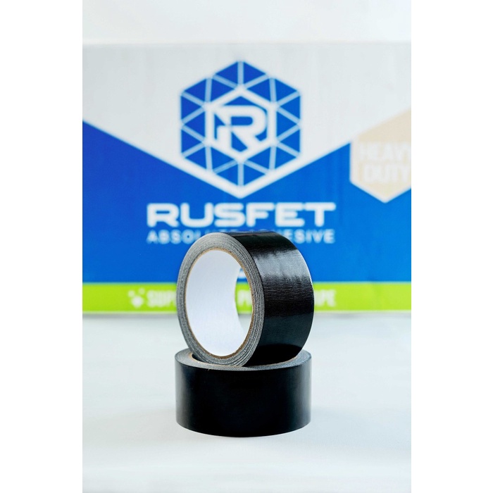 

Hadir Lakban Kain Cloth Tape Hitam Rusfet Murah Tebal 48Mm X 12 Meter Trendi