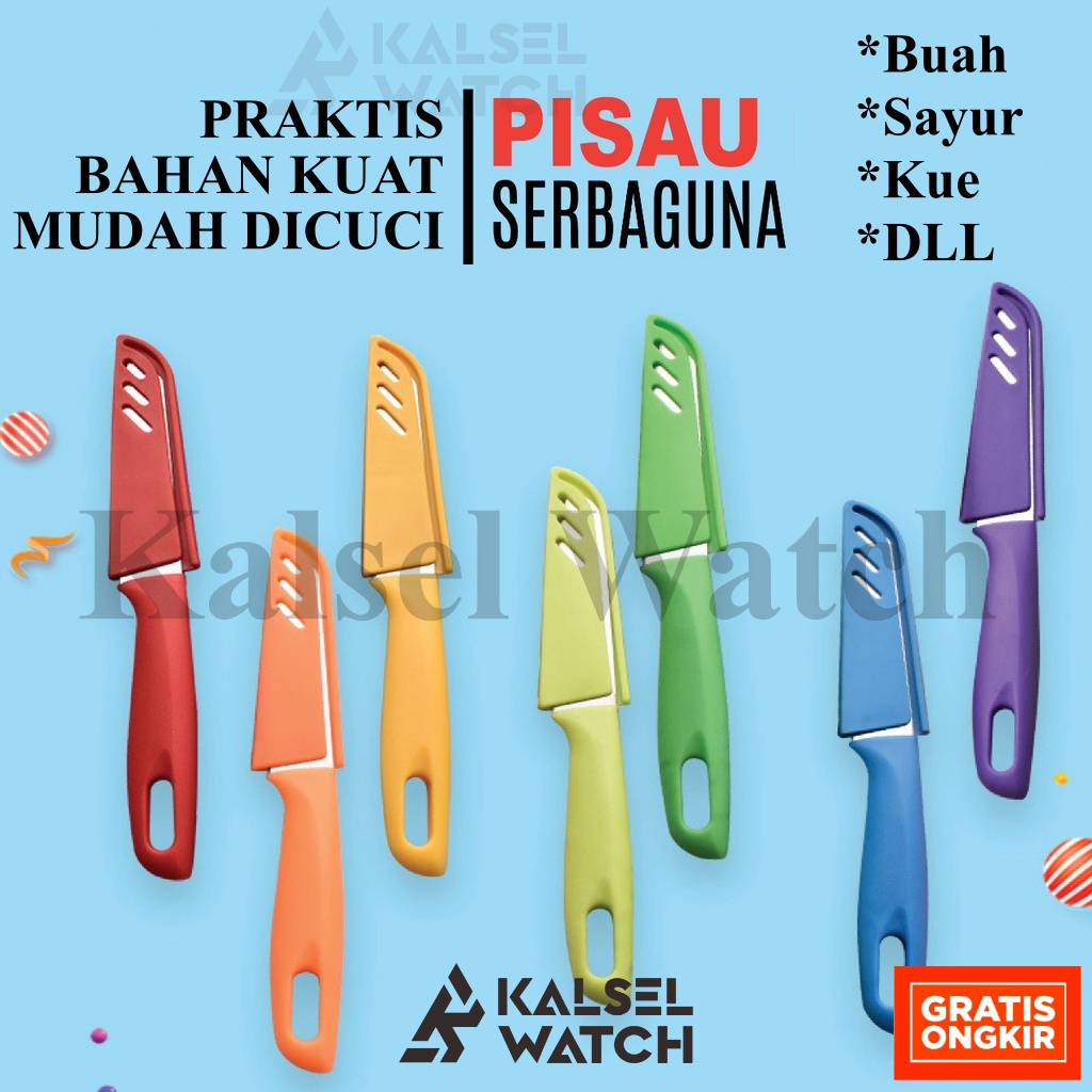 Pisau Dapur Kecil Pisau Buah Tajam Pisau Buah Stainless Steel Pisau Mini Dengan Penutup Multifungsi Alat Kupas Mini Kulit Buah dan Sayur