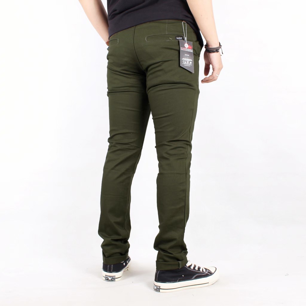 Celana Chino Panjang Pria  Strech Casual Pants Slim Fit Celana Chino Pockets