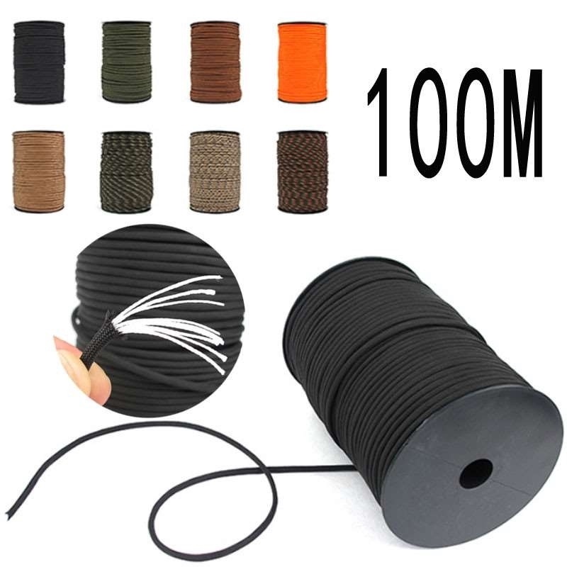 [100M 550 Paracord Parachute Cord Lanyard][9 Strand Parachute Rope ][for Camping Outdoor Hiking]