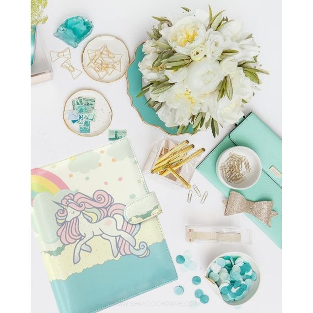 

BINDER CUSTOM UNICORN BLUE