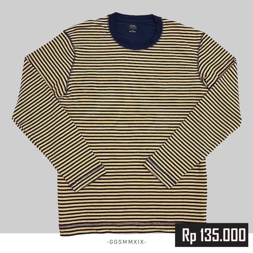 T-Shirt Uniqlo Yellow Original Brand | Kaos Ekspor Original  |  Kaos Uniqlo Lengan Panjang Originals