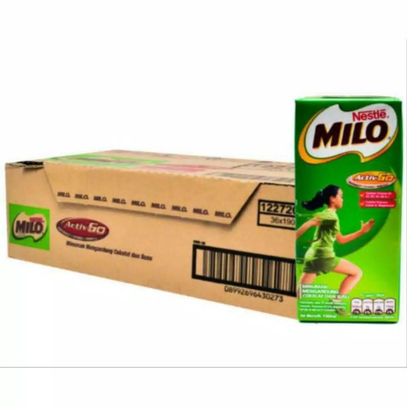 

Milo susu uht 190ml x 36 pcs per karton