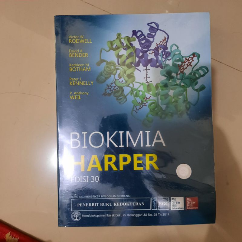 Biokimia harper edisi ed 30 original preloved buku kedokteran