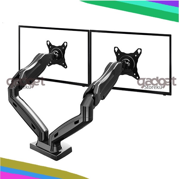 Universal Dual Monitor Arm Bracket Vesa Mount 17-27 Inch