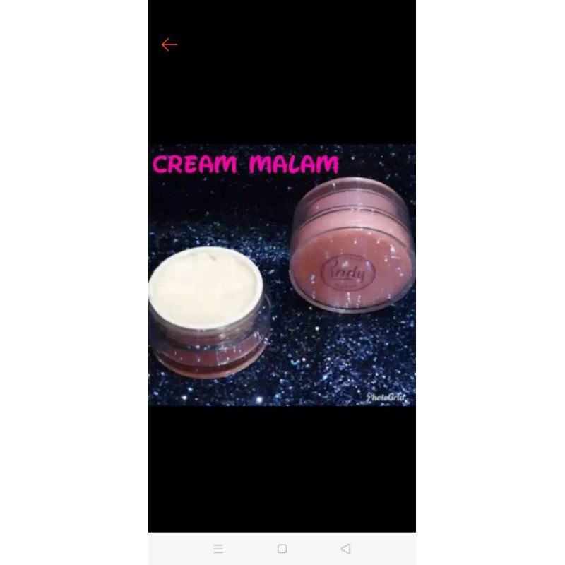 Cream malam lady pink beauty skincare