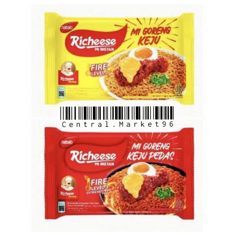 

Mie Richeese / Mie Goreng Keju Pedas / Mie Instan Goreng / Mie Goreng