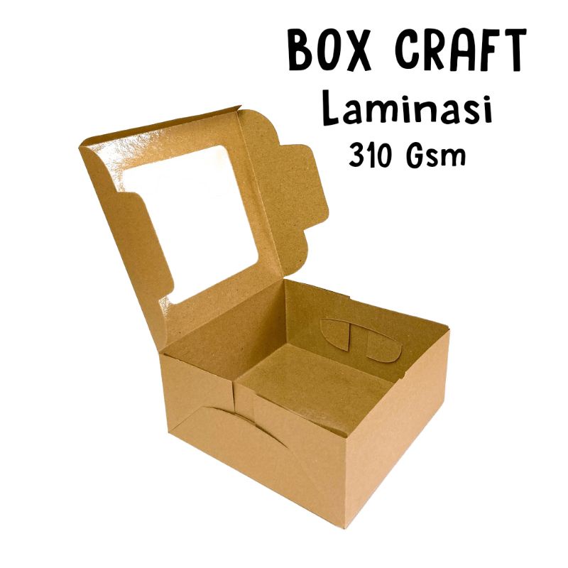 Jual Laminasi Window Box Craft Dus Cokelat Kotak Nasi Shopee Indonesia