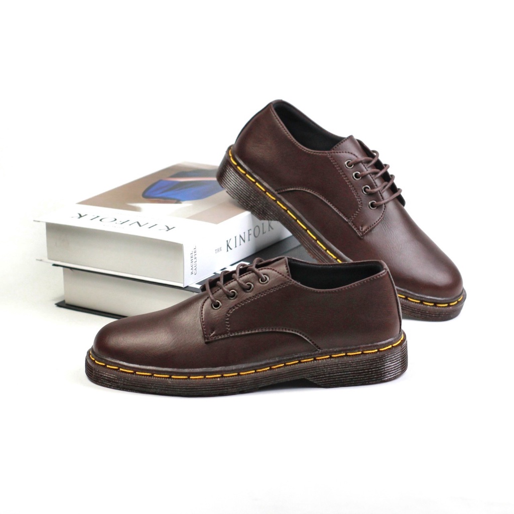 MARTIN - Sepatu Formal Casual Pantofel Pria Resmi Formal Kasual Hitam Brown Kantor Kuliah Kondangan Kerja Dinas Guru Terbaru Rerlaris Murah