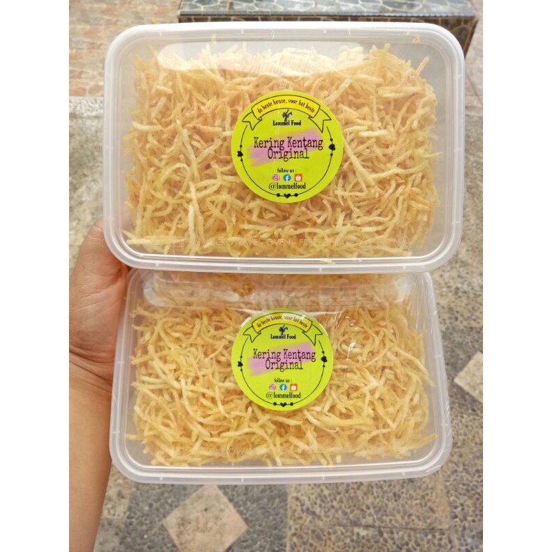 

kering kentang original SMALL cemilan enak dan sehat tanpa pengawet dan msg