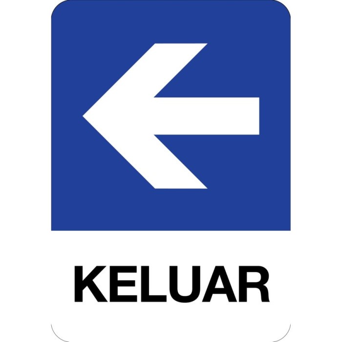 

sign RAMBU LALU LINTAS ARAH KELUAR - 20 cm x 30 cm akrilik