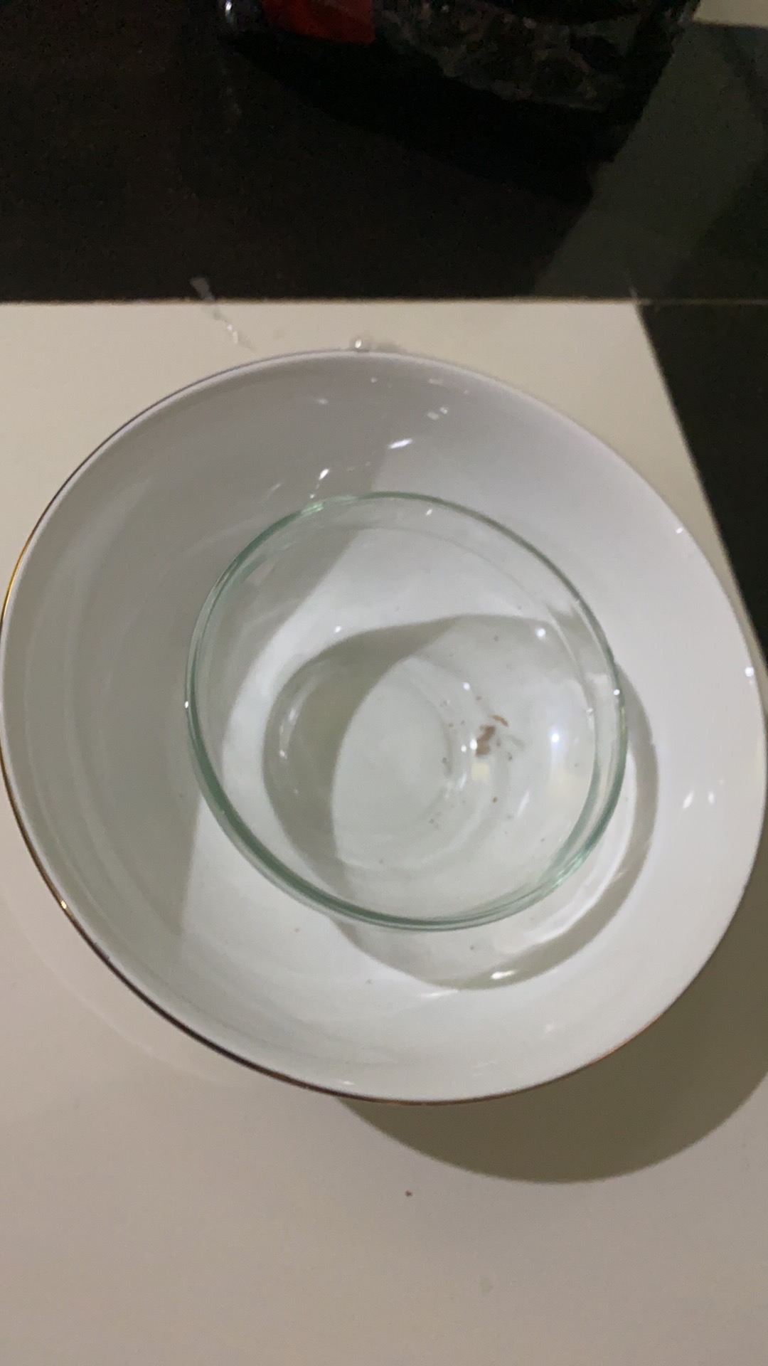 1 Pc Mangkok Saji Kaca Bening Polos Ukuran 5,5 Inch