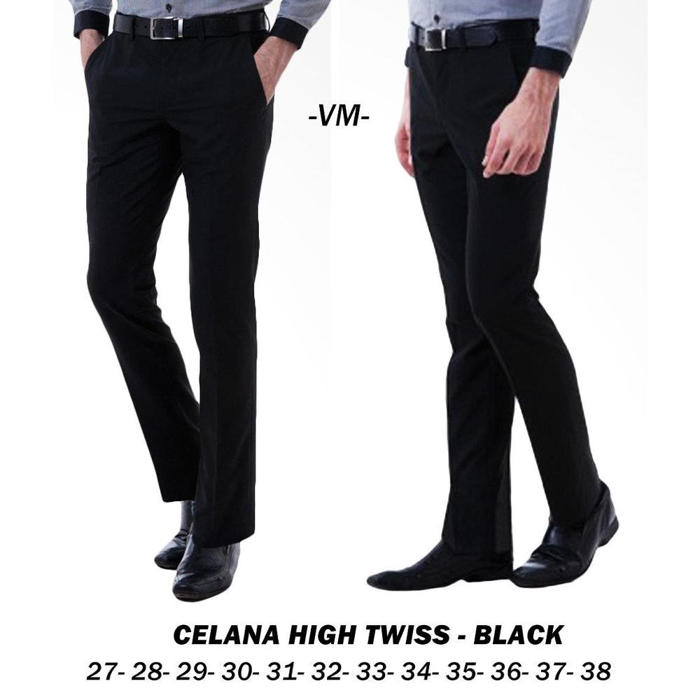 #READY Celana Kantor | Kerja | Formal | CELANA Bahan | CASUAL | Hitam PRIA SLIMFIT