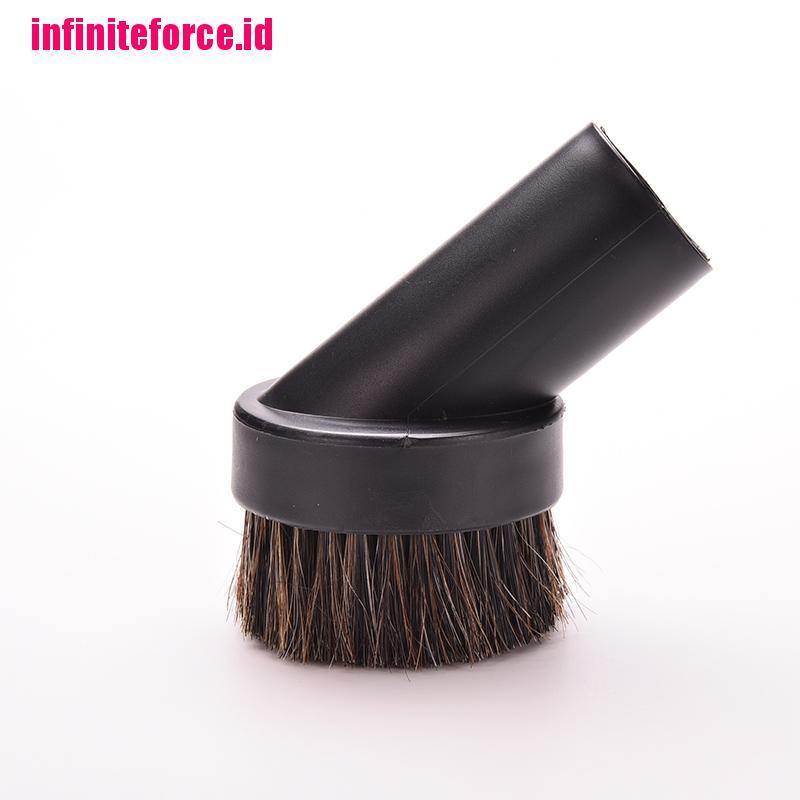 Horse Hair Round Dusting Brush Dust Tool Attachment fr Vacuum Cleaner Round 32mm