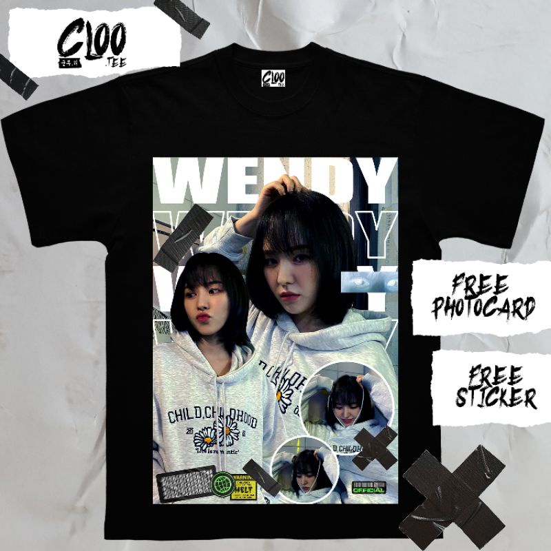 KAOS KPOP WENDY RED VELVET / CLOO TEE /