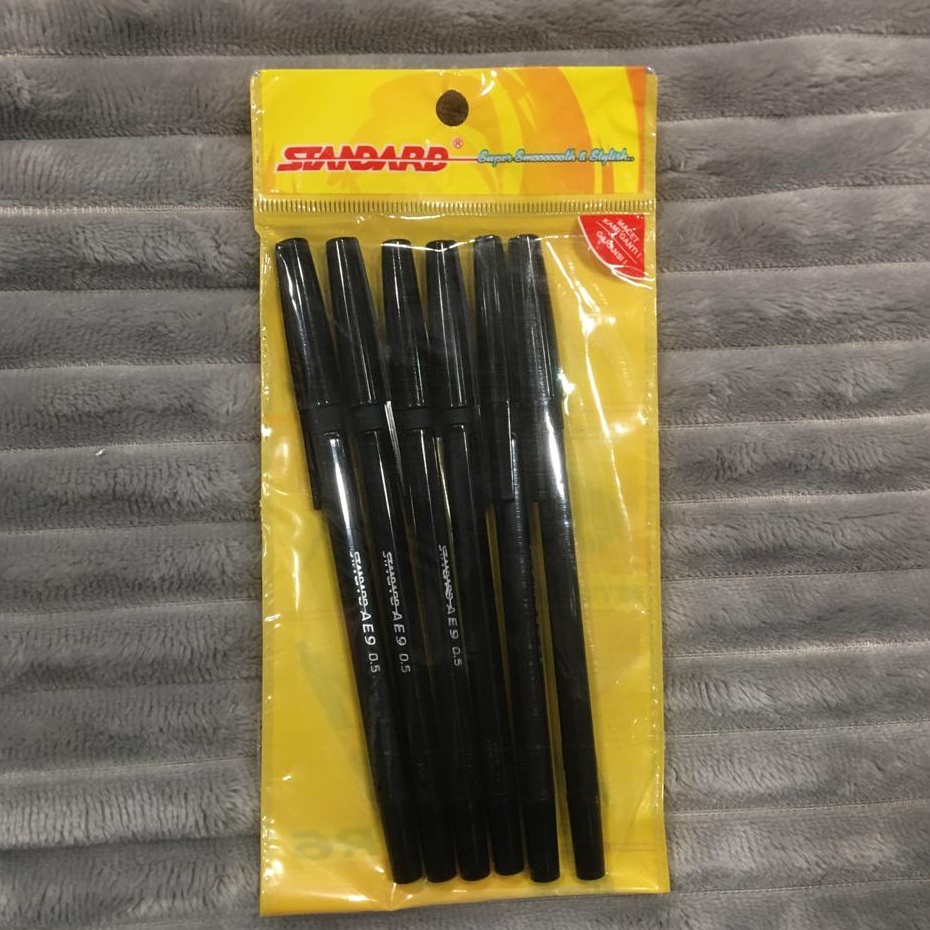 

Gramedia Banjarmasin - Pulpen Standard AE9 Black / 6Pcs