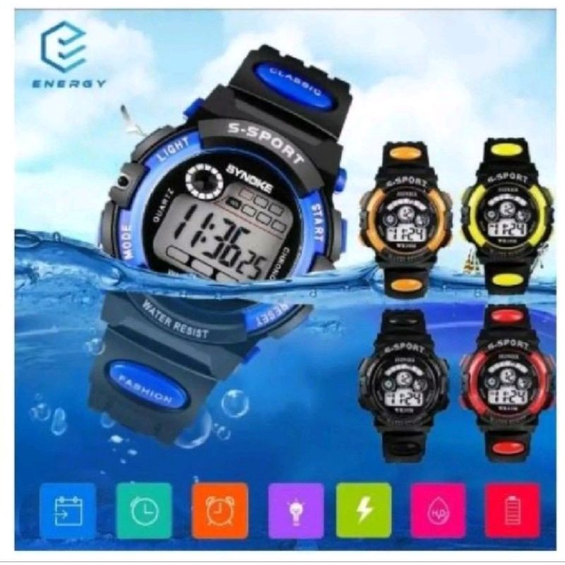 JAM TANGAN RUBBER SPORT 1790 DIGITAL TERLARIS IMPORT