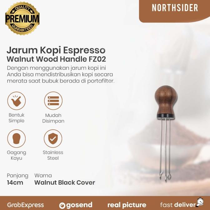 

NUSANDRA COFFEE JARUM KOPI ESPRESSO COFFEE NEEDLE DISTRIBUTOR LEVELER WALNUT FZ02