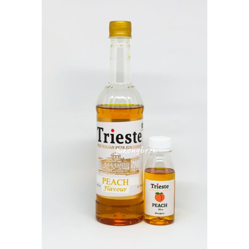 Sirup Peach Trieste 100 ml - Trieste Syrup Peach 100ml