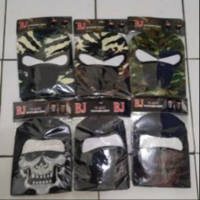 Masker ninja loreng/balaclava loreng/masker motor