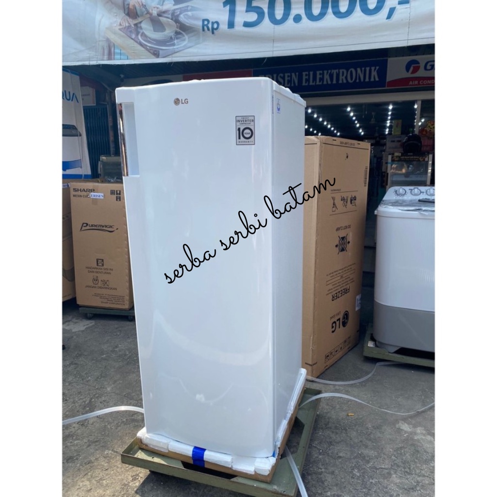 LG GN-INV304SW Freezer Smart Inverter Berdiri Friser Es Batu ASI 6 Rak BATAM