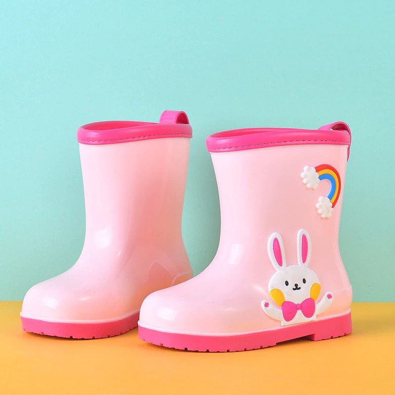 SEPATU BOOTS ANAK PEREMPUAN SAFETY SHOES BOOT ANTI AIR HUJAN KIDS LAKI LAKI BAHAN KARET IMPORT B5