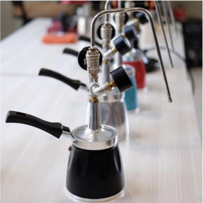 Red Steamer Susu Manual 600 ml untuk Latte dan Cappucino 20 Kali Steam Frother