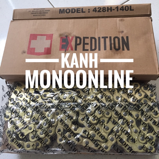 Rantai CHAIN EXPEDITION 428H 520 130L 140L GOLD EMAS