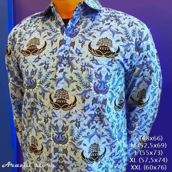 A470Aas Seragam Pns  Pria Kemeja Batik  Korpri Pria Baju  Pns  