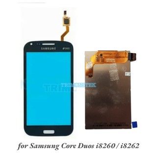 VETRO TOUCHSCREEN per Samsung i8260 i8262 duos Galaxy Core vetrino touch NERO BL