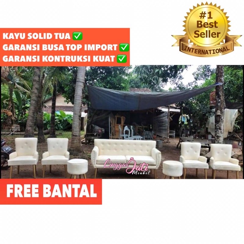 SOFA RETRO PELAMINAN SOFA WEDDING SOFA PERNIKAHAN SOFA AKAD KURSI PELAMINAN WEDDING KURSI DEKOR