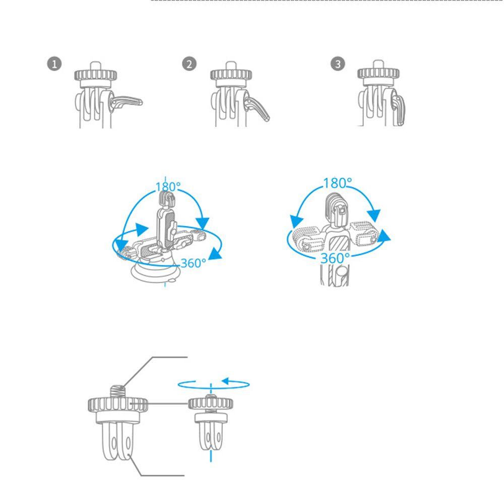Preva Untuk Insta360/Action2/Pocket/Go Pro Aksesoris Aluminium Alloy Universal Suction Cup