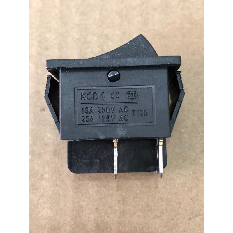 Saklar Rocker switch BESAR Hitam 4 pin / 4 kaki ON OFF ROCKER SWITCH