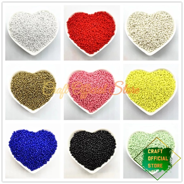 Mote Manik Payet Pasir 3 mm 8/0 Bahan Kerajinan Dan Meronce