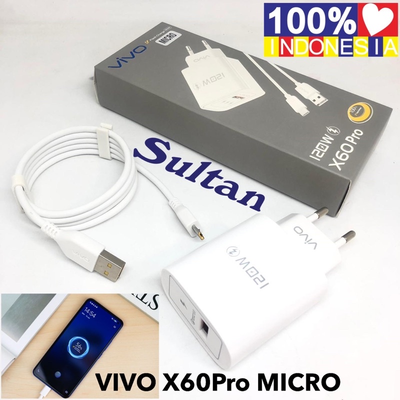 NEW CHARGER VIVO X60Pro MICRO 120W FAST CHARGING